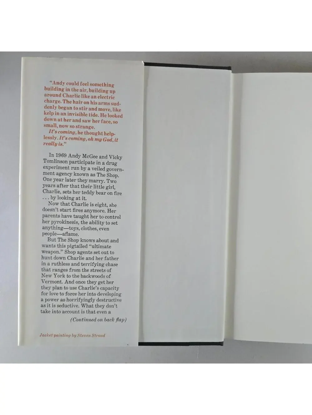 Firestarter Stephen King Limited First Edition Original Phantasia Press DJ 1980 - Picture 5 of 6